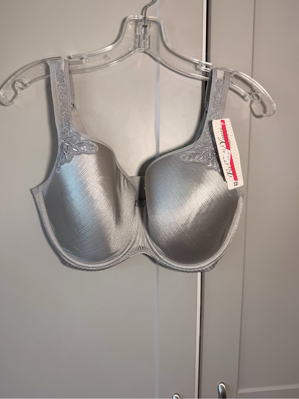 NWT Fit Fully Yours Silver Stripe Maxine Moulded Size 32I